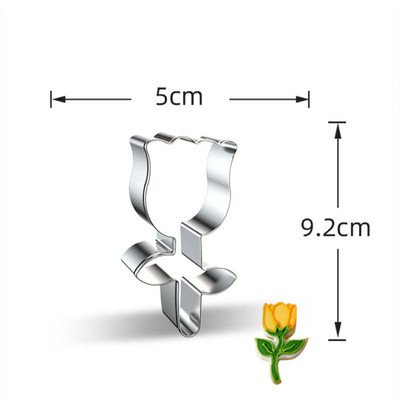 1 tk kondiitriäri reposteria gateau Roosilillede küpsiselõikur Vormid Vorm Kokteil Fondant Koogikaunistused Tööriistad Biskviitpasta Vorm