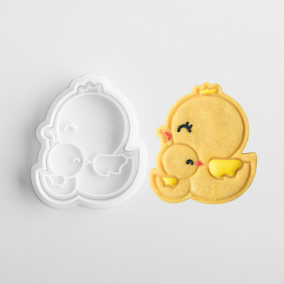 Mucegai 3D pentru biscuiți pentru biscuiți, din plastic, pentru ștampila pentru prăjituri