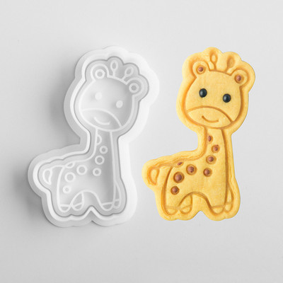 Mucegai 3D pentru biscuiți pentru biscuiți, din plastic, pentru ștampila pentru prăjituri