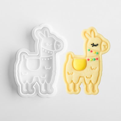 Mucegai 3D pentru biscuiți pentru biscuiți, din plastic, pentru ștampila pentru prăjituri