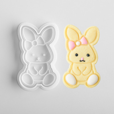 Mucegai 3D pentru biscuiți pentru biscuiți, din plastic, pentru ștampila pentru prăjituri