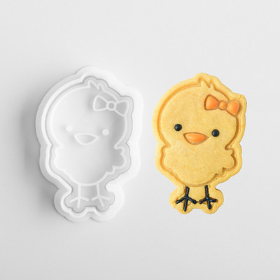 Mucegai 3D pentru biscuiți pentru biscuiți, din plastic, pentru ștampila pentru prăjituri