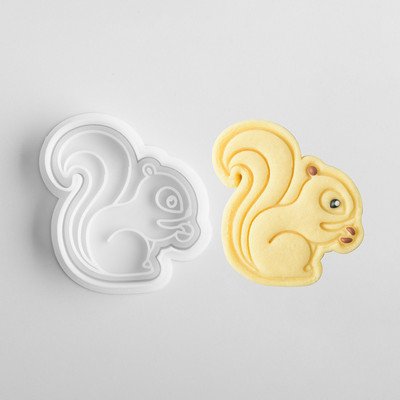 Mucegai 3D pentru biscuiți pentru biscuiți, din plastic, pentru ștampila pentru prăjituri