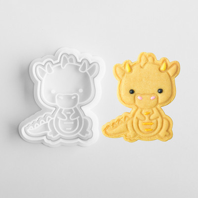 Mucegai 3D pentru biscuiți pentru biscuiți, din plastic, pentru ștampila pentru prăjituri