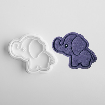 Mucegai 3D pentru biscuiți pentru biscuiți, din plastic, pentru ștampila pentru prăjituri