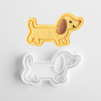 Mucegai 3D pentru biscuiți pentru biscuiți, din plastic, pentru ștampila pentru prăjituri