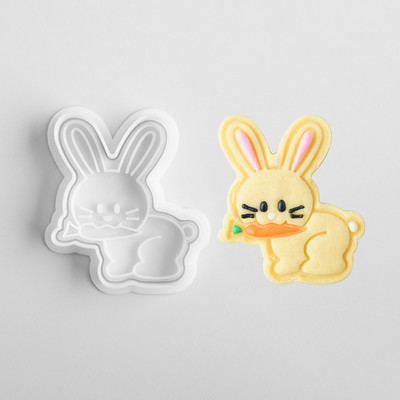 Mucegai 3D pentru biscuiți pentru biscuiți, din plastic, pentru ștampila pentru prăjituri