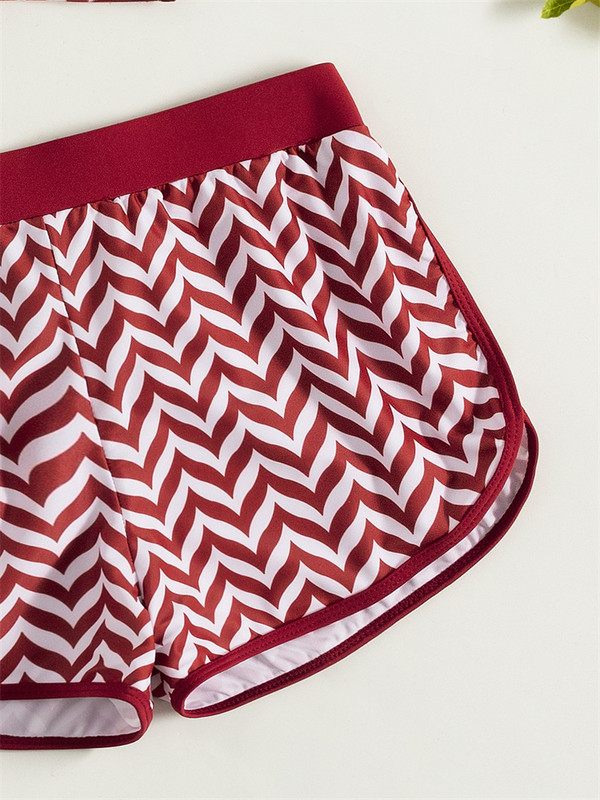 Σέξι μπικίνι γυναικεία μαγιό 2023 Νέο μονόχρωμο ριγέ μπικίνι σετ 3 τεμαχίων μαγιό Push Up Summer Beach Wear Γυναικείο μαγιό