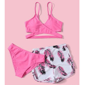 Costume de baie de vară Seturi Tankini Costum de baie pentru femei Îmbrăcăminte de plajă Sport Costum de baie din trei piese Costum de baie pentru fete de piscină 2023