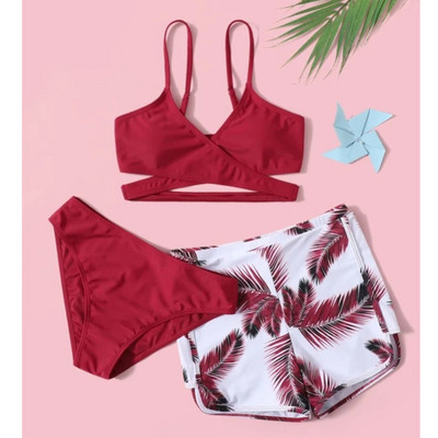 Costume de baie de vară Seturi Tankini Costum de baie pentru femei Îmbrăcăminte de plajă Sport Costum de baie din trei piese Costum de baie pentru fete de piscină 2023