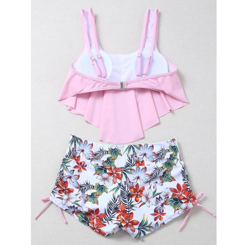 Suveprindiga ujumistrikoo Tankini komplektid Naiste ujumisriided Spordirõivad Rannarõivad Kaheosalised tüdrukute ujumiskostüümid Bassein, Naiste ujumiskostüüm 2023