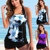 Γυναικεία ρούχα παραλίας Γυναικεία Swim Gradient Coconut Summer Tankini Monokini Μαγιό Μαγιό δύο τεμαχίων Σετ μπικίνι μαγιό S-5XL