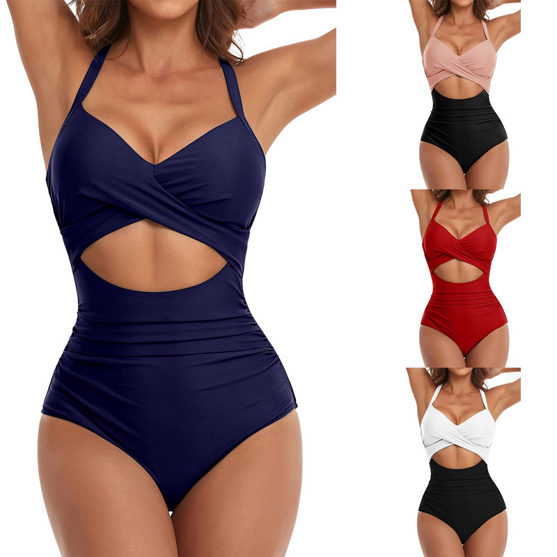 Sexy Cut Out Vasaras peldkostīms, sieviete, 2023