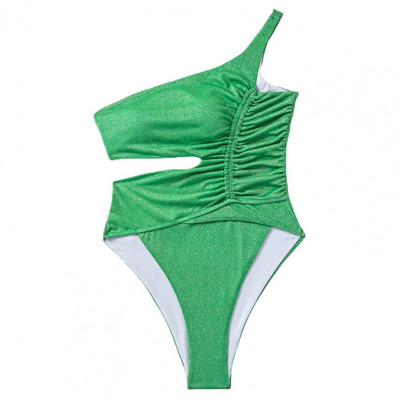 Wading Bodycon One Shoulder Waist õõnes Ühes tükis ujumistrikoo rannariided