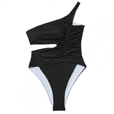 Wading Bodycon One Shoulder Waist õõnes Ühes tükis ujumistrikoo rannariided