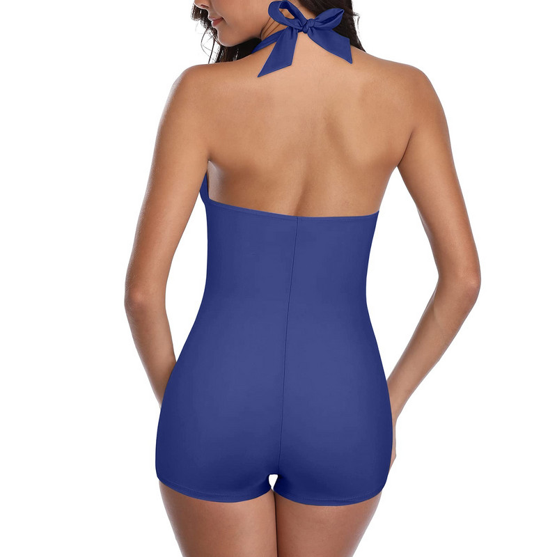 2023 nou costum de baie pentru femei, multicolore, cu bretele, fără spate, solid conservator, mare, costum de baie cu imprimeu cu plante tropicale