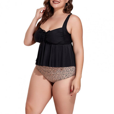 Naiste Suures suuruses ujumistrikoo ühes tükis ujumisriided, 2tk/komplekt, lilleline reguleeritav seljataga ujumistrikoo купальники 2022 стильные