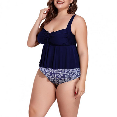 Naiste Suures suuruses ujumistrikoo ühes tükis ujumisriided, 2tk/komplekt, lilleline reguleeritav seljataga ujumistrikoo купальники 2022 стильные