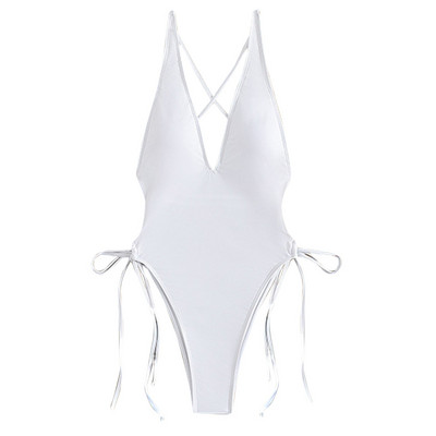 купальник женский Γυναικείο 1 τμχ Σέξι μπικίνι μονόχρωμη δαντέλα με γυμνό λουράκι στήθους χωρίς ατσάλινο στήριγμα Σετ μπικίνι μαγιό