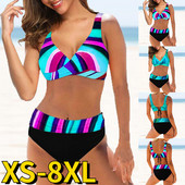 2022 Set de bikini sexy de vară pentru femei, set de două piese, costum de baie cu imprimare, design nou, pentru femei, costum de baie XS-8XL