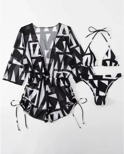 Bikini din două piese imprimat sexy pentru femei, costum de baie pentru femei, de vară 2023, costum de baie pentru femei