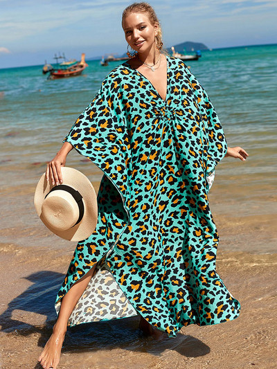 Σέξι ζέβρα ριγέ μπικίνι κάλυψης 2023 Casual με λαιμόκοψη με λαιμόκοψη με σπαστό καλοκαιρινό φόρεμα παραλίας Γυναικείο μαγιό με κάλυψη Q1297