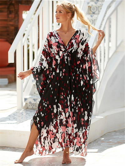 Σέξι ζέβρα ριγέ μπικίνι κάλυψης 2023 Casual με λαιμόκοψη με λαιμόκοψη με σπαστό καλοκαιρινό φόρεμα παραλίας Γυναικείο μαγιό με κάλυψη Q1297