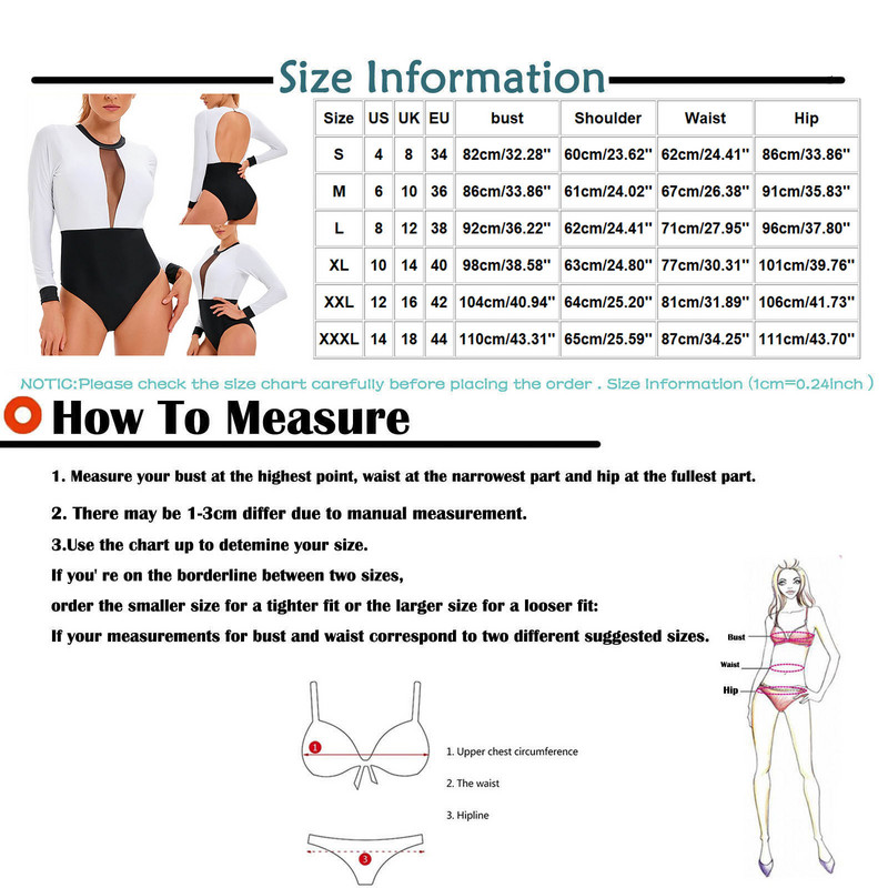 Sieviešu viendaļīgs vienkrāsains peldkostīms ar šuvēm Sexy Slim Bikini peldkostīms ar garām piedurknēm ar augstu vidukli, doba tīkla peldkostīms купальник