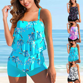 Új Női Tanknis Bikini Szettek Fürdőruha Női Bikini Szettek Fürdőruha Strandruhák Nyári divat Új fürdőruha kétrészes S-6XL