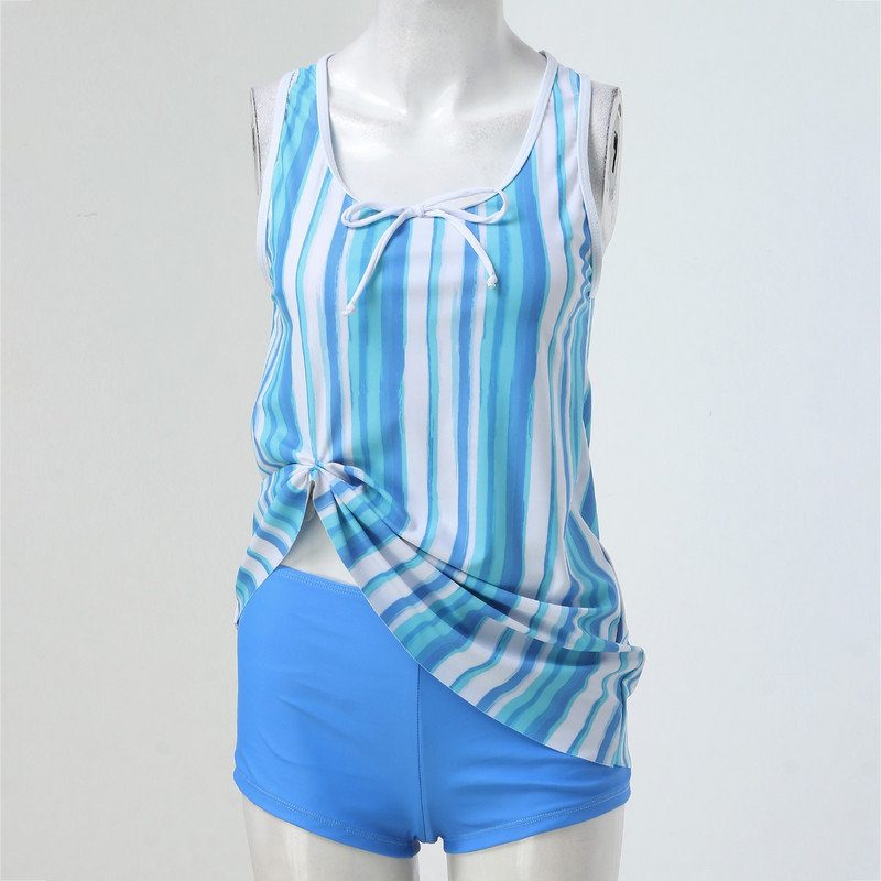 Kaheosalised 2023. aasta suvised ujumisriided naiste tankiinid, lühikeste pükstega sportrinnahoidja ujumiskostüüm Suures suuruses naiste ujumistrikoo