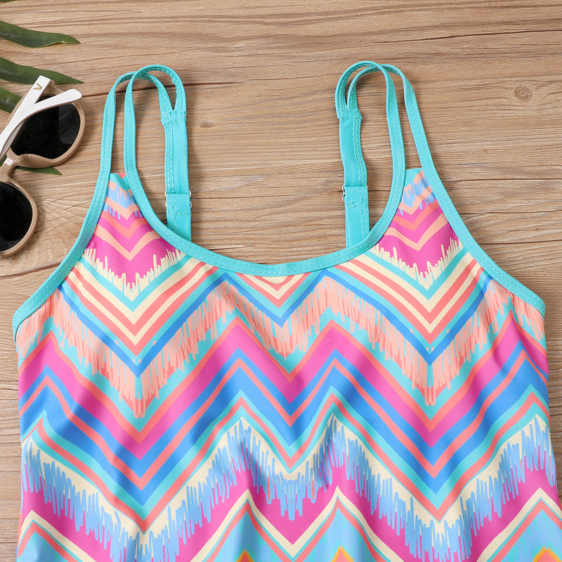 Bikini vintage pentru femei, cu imprimare 3D, costum de baie, set de două piese, monokini de vară, costum de baie cu talie înaltă, tankini, îmbrăcăminte de plajă