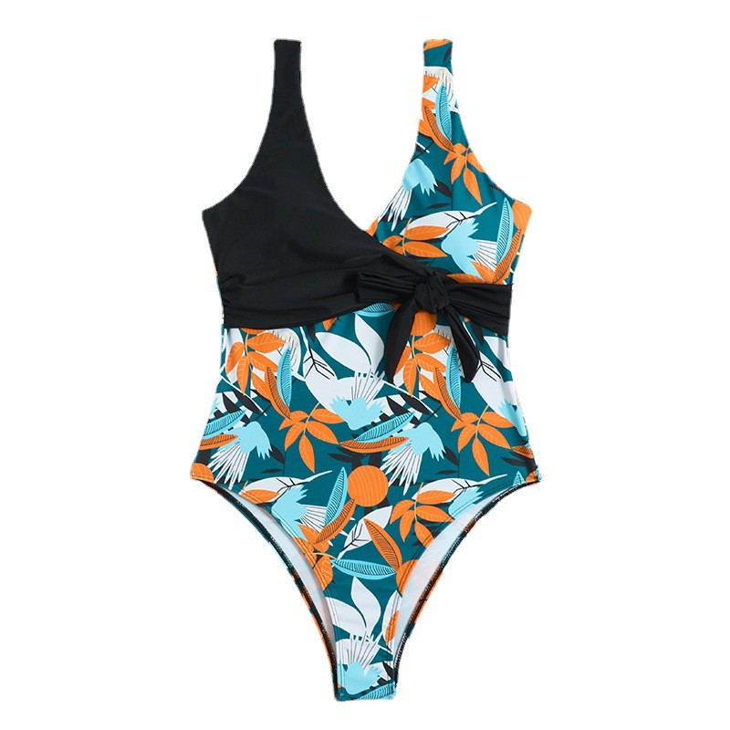 2023. aasta uued seksikad kõrge vöökohaga ühes tükis bikiinid naiste ujumisriided