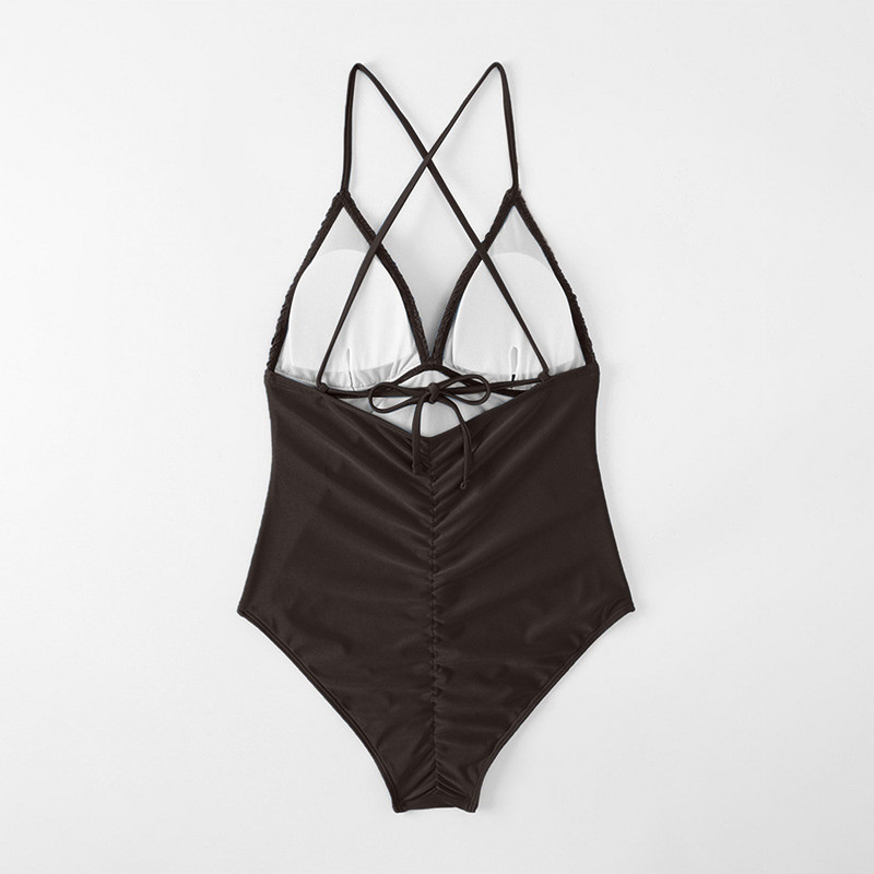 Costum de baie elegant pentru femei 2023 Suspans bikini sexy dintr-o singură bucată cu suport fără spate Costum de baie Costum de baie Ținute de plajă Bikini