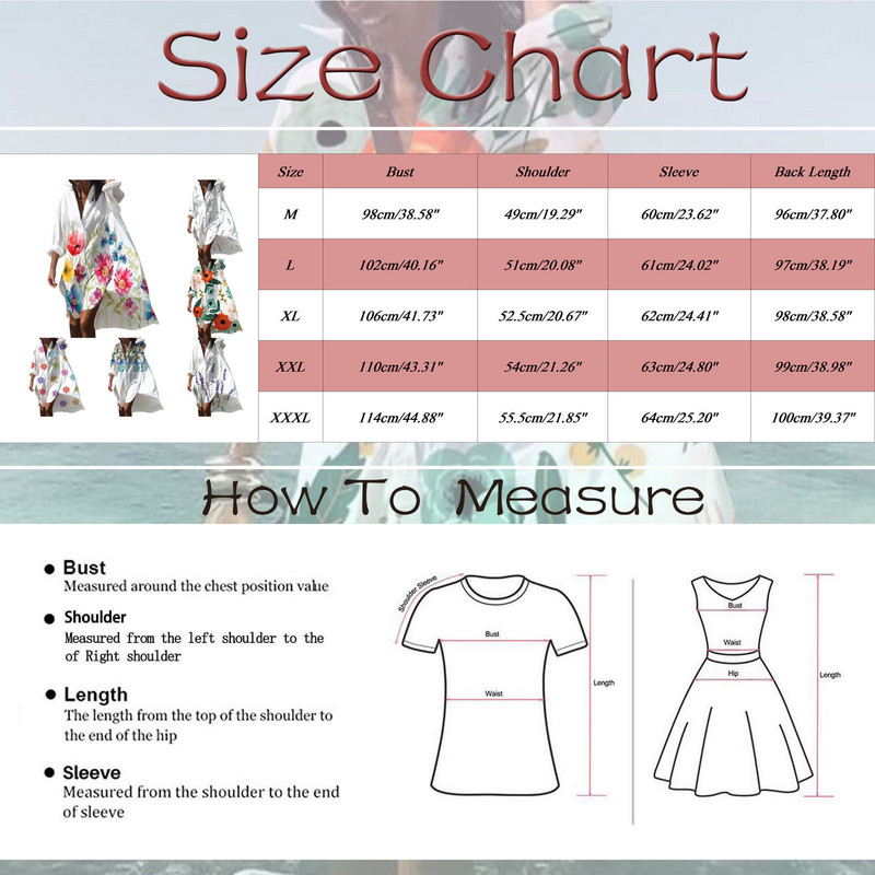 Kevadsuvi vabaaja vabad suures suuruses särgid Kleit trükitud revääriga pikkade varrukatega nööbid Ebaregulaarne kleit Rannaseksikad peokleidid