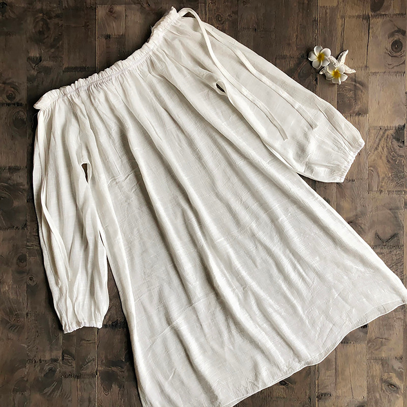 Seksikas valge roosa rannakleit, bikiinid, kattev Sarong, ujumiskatted, pikkade varrukatega rannariided, naiste tuunika 2023. aasta suvised ujumisriided