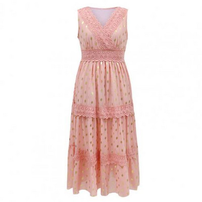 Rannakleit, täpiline kuldne naiste kleit, šifoonist ujumiskostüüm, keebid, väljasõit Sarongi tuunikad, naiste rannariided puhkuse ajal