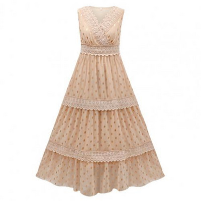 Rannakleit, täpiline kuldne naiste kleit, šifoonist ujumiskostüüm, keebid, väljasõit Sarongi tuunikad, naiste rannariided puhkuse ajal