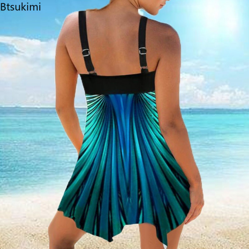Plus Size 4XL 5XL Costum de baie sexy pentru femei Costum de baie Tankini de vară Costum de baie pentru femei Set bikini imprimat Imbracaminte de plajă Costum de baie pentru femei