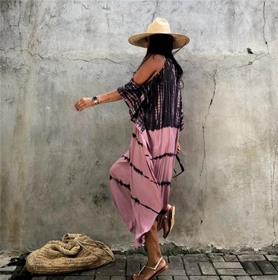 Rochie de plajă imprimată Cămașă largi de vacanță cu protecție solară Bluză Bikini Femei 2023 New Lady Bluză de la malul mării Moda Timp liber Vară Kaki