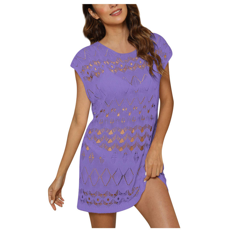 2023. aasta suve naiste rannarõivad Seksikas must heegeldatud tuunika Rannakleit Naiste ujumisriided ujumistrikoo katted, bikiinid, katted