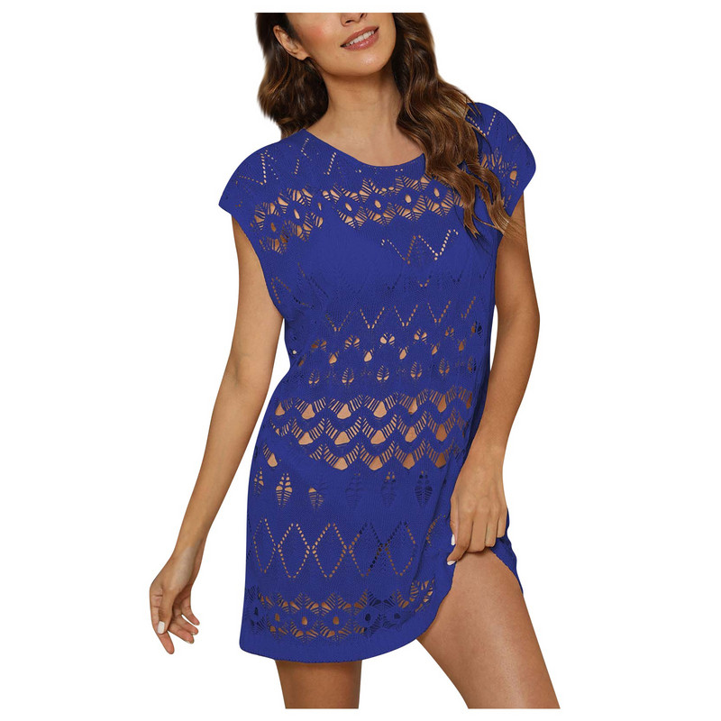 2023. aasta suve naiste rannarõivad Seksikas must heegeldatud tuunika Rannakleit Naiste ujumisriided ujumistrikoo katted, bikiinid, katted