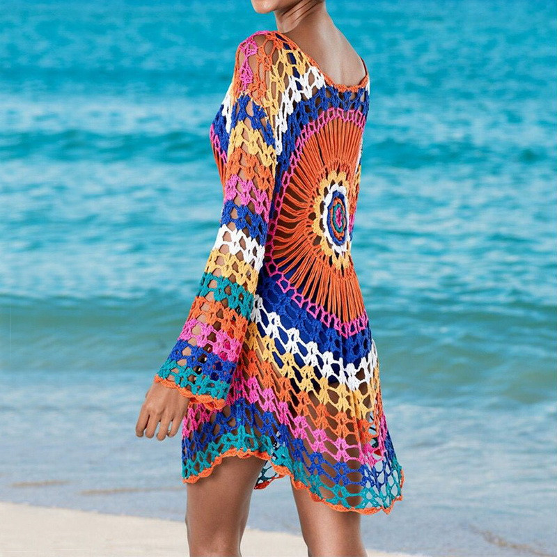 Badu.bg Секси плетени на една кука топ дамски блузи Cover Up Summer ...