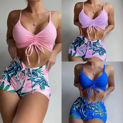 2023 new small fresh split swimsuit female sexy bikini swimsuit