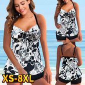 Novi ženski seksi kupaći kostim Tankini Monokini s cvjetnim uzorkom 2022. Ženski ljetni kupaći kostim Dvodijelni kupaći kostim Odjeća za plažu