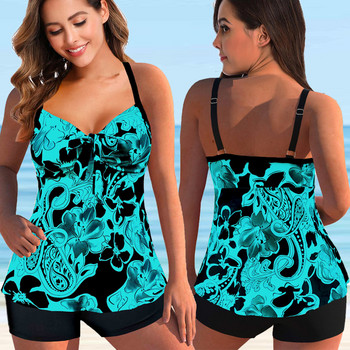 Νέο γυναικείο σέξι μαγιό με φλοράλ στάμπα Tankini Monokini 2022 Γυναικείο καλοκαιρινό μαγιό Μαγιό δύο τεμαχίων