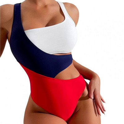 Stilīgs, ātri nožūstošs sieviešu peldkostīms, platas siksnas sieviešu peldkostīms, elastīgs peldbaseina piederumi