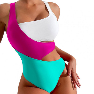 Stilīgs, ātri nožūstošs sieviešu peldkostīms, platas siksnas sieviešu peldkostīms, elastīgs peldbaseina piederumi