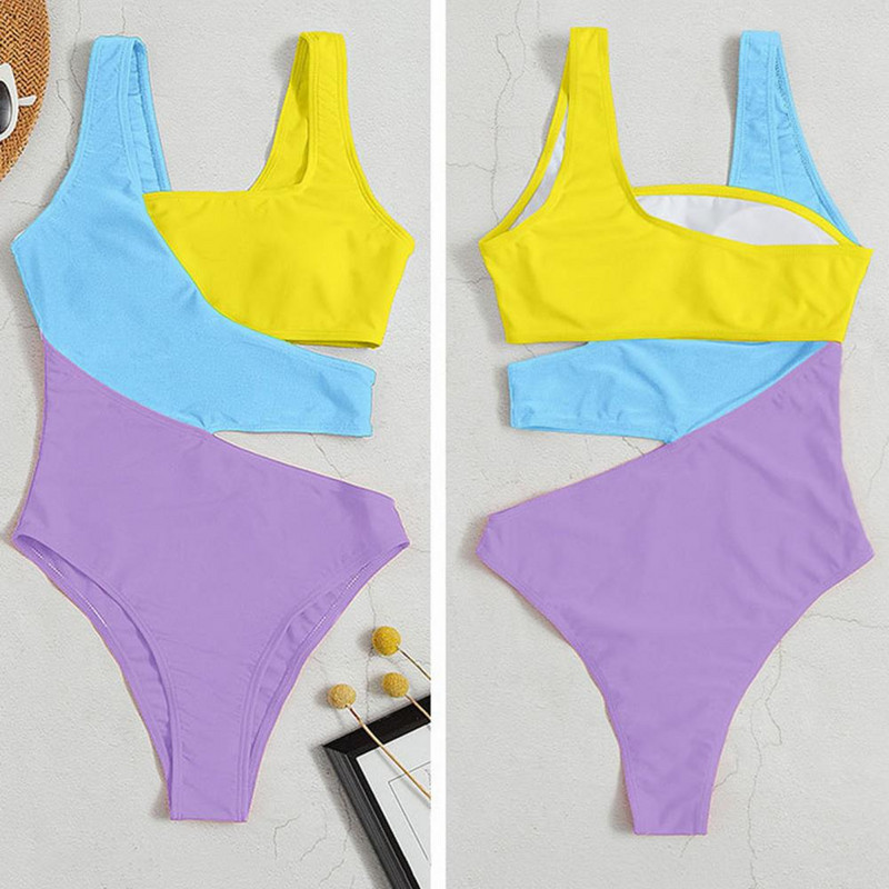 Stilīgs, ātri nožūstošs sieviešu peldkostīms, platas siksnas sieviešu peldkostīms, elastīgs peldbaseina piederumi