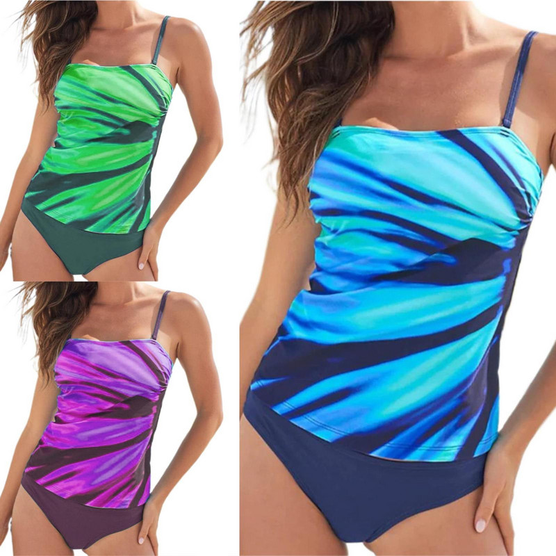 Magas derekú mintás nagy méretű felnőtt fürdőruha fürdőruha háromszög kötőfék szexi bikini strand divat temperament fürdőruha