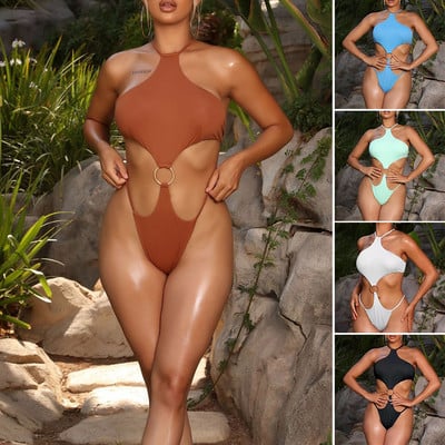 1-dijelni ženski kupaći kostim Seksi uski bikini brzo sušeći ljetni kupaći kostim za kupanje u bazenu Odjeća za sunčanje na plaži XR-Hot
